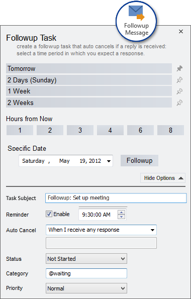Automated Outlook Reply Reminder