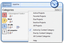 Dashboard Context Summary Menu