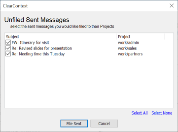 File Sent Messages